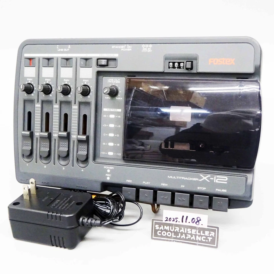 Fostex X-12 Multitracker Cassette Tape Recorder 100V Netzteil 