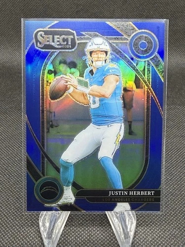 2024 Panini Select Justin Herbert Club Level Blue Prizm /99 #232 Chargers