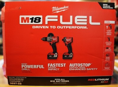 Milwaukee 3697-22 2-Tool Combo Kit M18 Fuel Factory Sealed