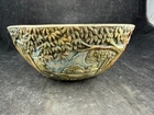 Weller Flemish 1920s Vintage Art Pottery Forest Trees Woodland Hanging Basket