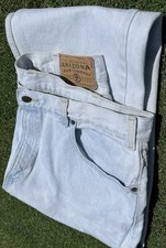 Arizona Jean Co Mens 36x44 Light Wash Straight Leg Jeans