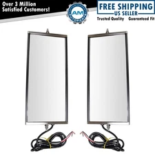 West Coast Mirror Signal Heated 16x7 Stainless Steel Pair for Heavy Duty Truck