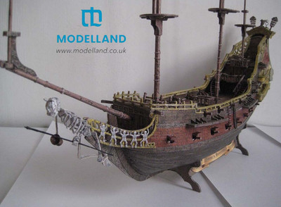 Card Paper Cut Out Model Kit Orel 299 Queen Anne s Revenge Pirate Galleon 1/100