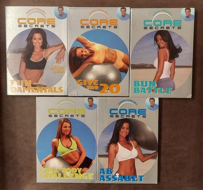 Gunnar Peterson s CORE Secrets Lot of 5 Fundamentals, Give Me 20, Bun Battle DVD