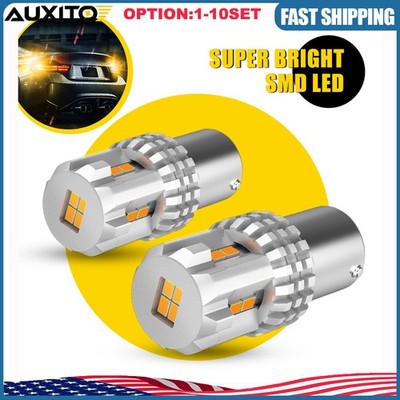 AUXITO 1156 7506 Amber LED Turn Signal Parking Light Bulb Error Free CANBUS2-20x