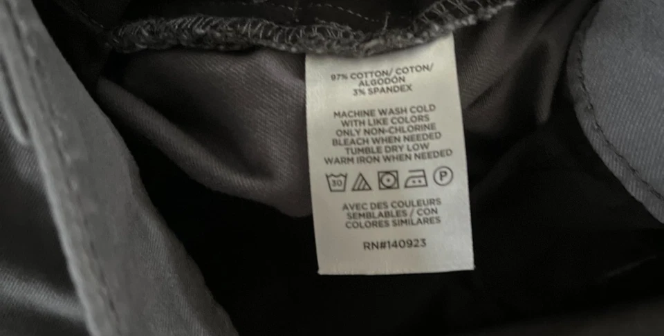 Pantalones de vestir para mujer Loft curvilíneos rectos grises medianos talla 8 Foto 2 de 4