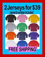 TWO Ice Hockey Practice Jerseys for $39 With Name and Number FREE SHIPPING