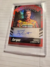 2016 panini torque racing 09/50 terry labonte autographed red card legendary aut