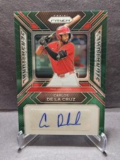 2024 Prizm Carlos De La Cruz Sensational Signatures Green Auto #SS-CD Phillies
