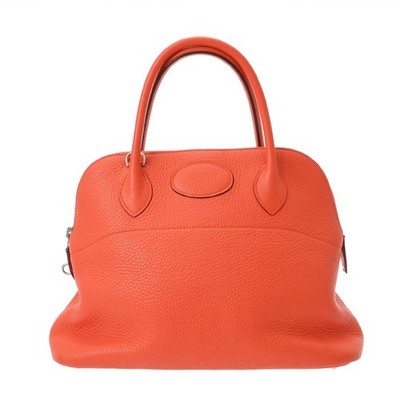 HERMES Bored 31 Taurillon Clemence Orange poppy Women Handbag TStamp (around...