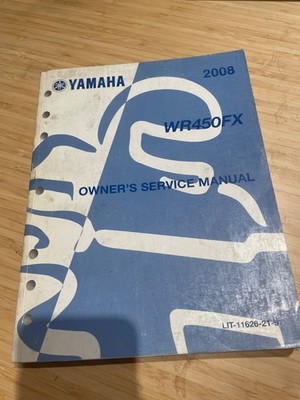 2008 Yamaha WR450 FX Owner Service Manual Shop Factory Book LIT-11626-21-57