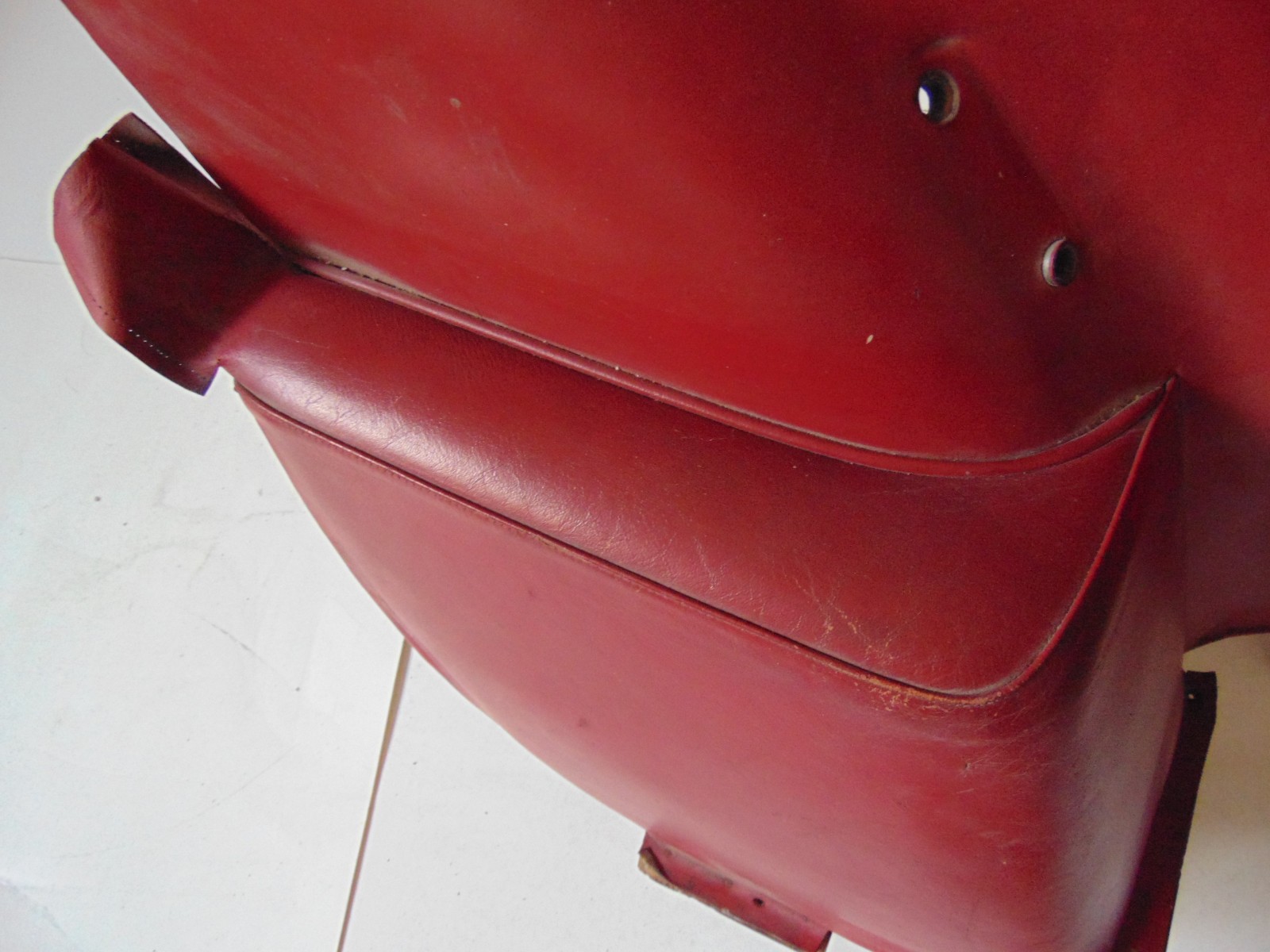 Original Aston Martin DB4 LH Rear Interior Quarter Panel - Red Leather