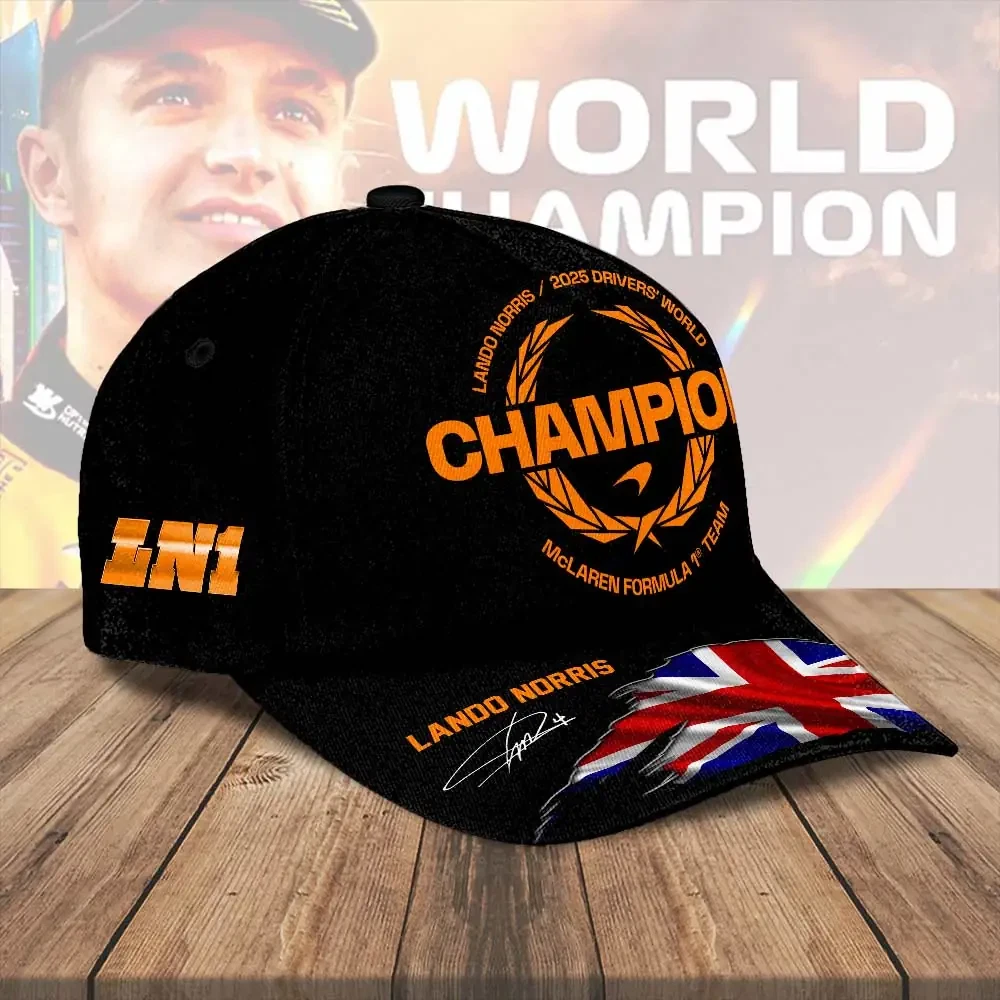 Lando Norris 2025 World Champion Classic Cap, Gift For Fans