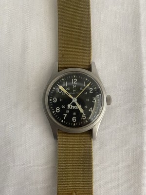 Vintage Hamilton Khaki Field 9219 Watch '80s Stainless Steel Hand