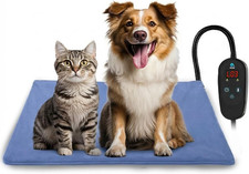 Pet Heating Pad Temperature Adjustment Dog Anti-Bite Puppy with Timer Indoor Wat