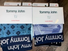 Tommy John ~ 4-Pair Mens Boxer Brief Underwear Cotton Blend Stretch ~ M