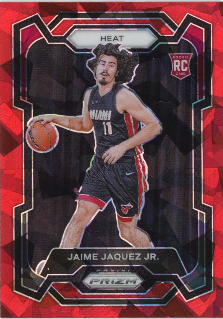 2023-24 Panini Prizm #137 Jaime Jaquez Jr. Prizms Red Ice