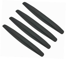 4 Pack Car Bumper Guard, Universal Rubber Protector for SUV - Front/Rear Black
