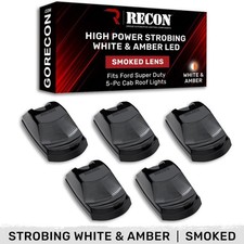 Recon 264343bks Led Cab Roof Light Kit Smokedwhiteamber 17-22 Super Duty Recon 264343bks Led Cab Roof Light Kit Smokedwhiteamber 17-22 Super Duty