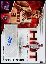 Jahmi'us Ramsey Rookie Card 2020-21 Hoops Hot Signatures Autograph Green #16 