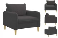 Xl-Sessel Dunkelgrau Bouclé