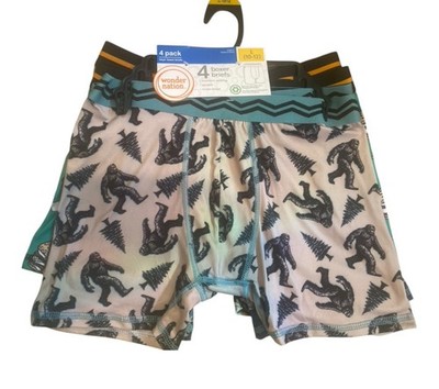 Wonder Nation Boys Tagless Boxer Briefs 4 Pack Multi Themes L (10-12) NEW