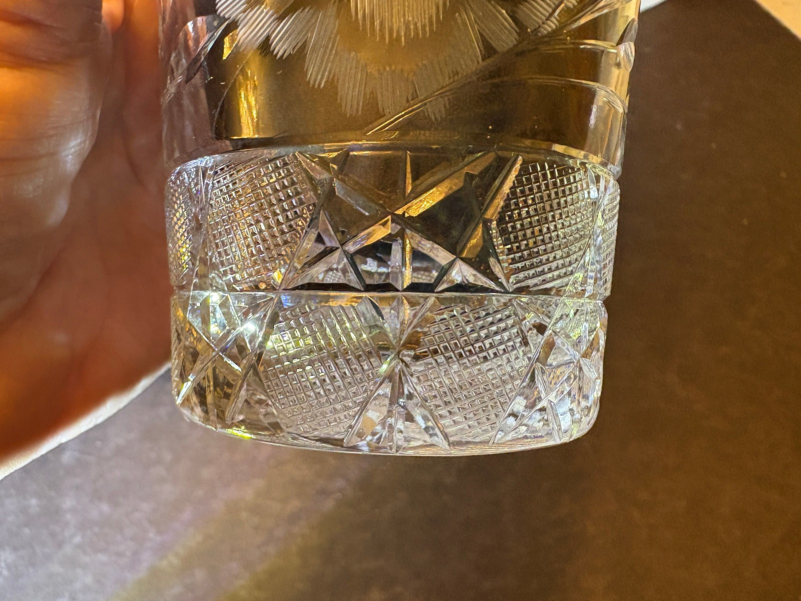 American Brilliant , ABP - FOUR MATCHING TUMBLERS, FANCY FLOWERS, PRETTY!