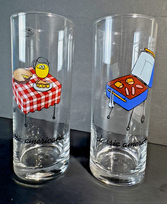 Home Essentials Classic Americana Highball Glasses Set of 2, 6.5'' Ocean Thailand