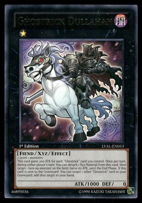Ghostrick Dullahan LVAL-EN053 Rare Legacy of the Valiant Yu-Gi-Oh 1st Edition LP