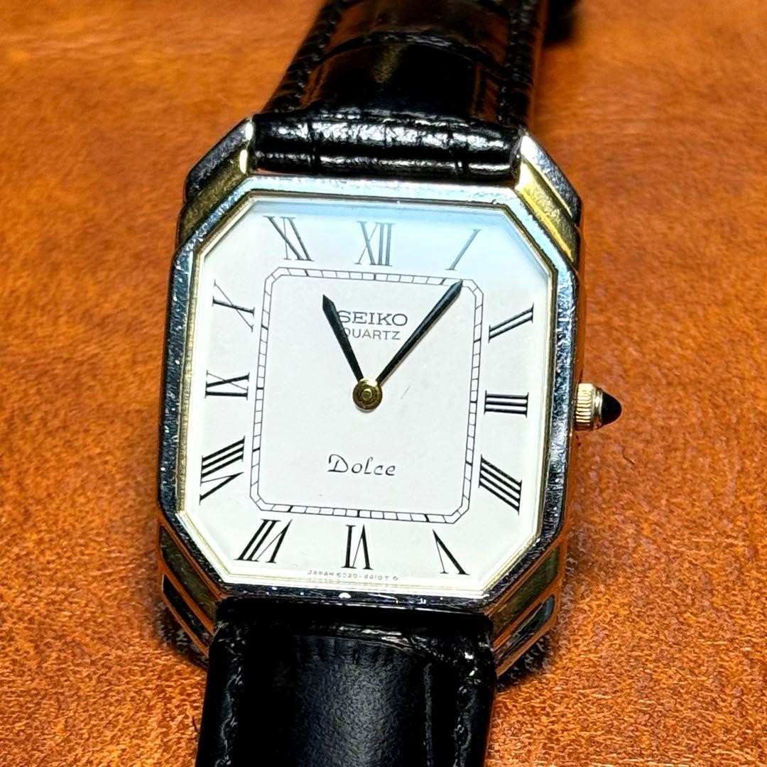 A156 Rare Working Seiko Dolce Rectangular Watch f… - image 2