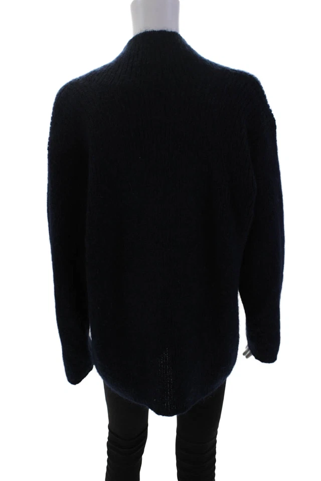 Suéter Rena Rowan For Saville para mujer manga larga cuello en V azul marino talla pequeña Foto 3 de 4
