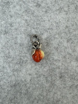 Brighton ABC States 3D Enameled GEORGIA Peach State Charm Silver-tone
