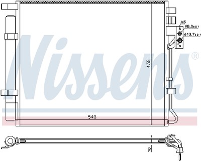 NISSENS 940594 Kondensator, Klimaanlage für KIA