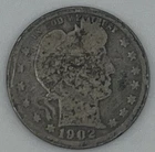 1902 Barber / Liberty Head Quarter – 25 Cents (Silver)