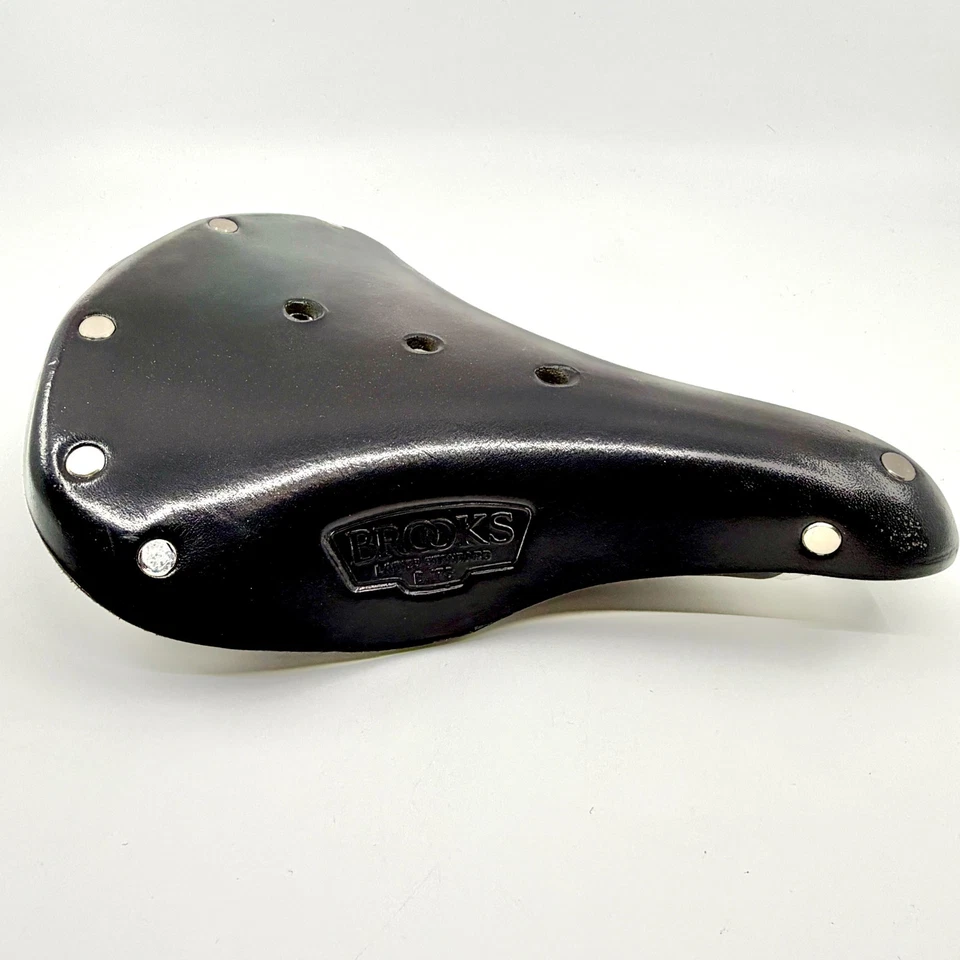 Sillín de cuero negro Brooks B17S (corto) para mujer asiento de bicicleta 1M6 1844 usado en excelente estado Foto 4 de 4