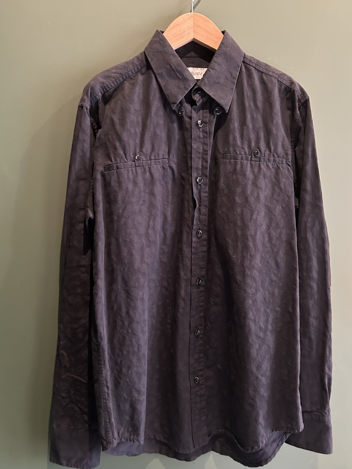 Camicia Yves Saint Laurent rara campione Stefano Pilati AW12