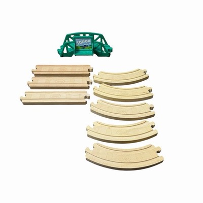 Thomas & Friends Wood 5-in-1 Builder Set Replacements Soder Bridge + 8 Tracks