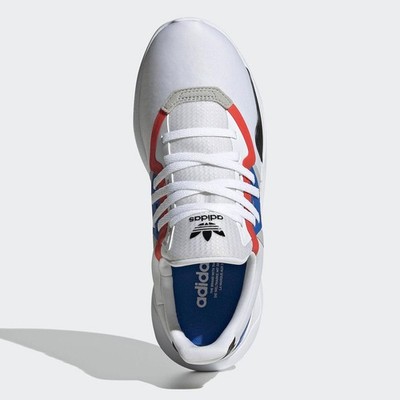 Adidas Originals Flex Sneakers Sports Sneaker Flexible Sole White Red Blue  | eBay