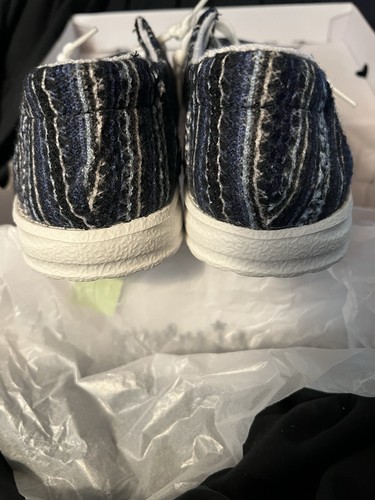 Gypsy Jazz Shoes Womens 7.5 Navy Striped Slip-on Jordan Sneakers NEW - Picture 6 of 7
