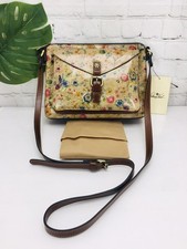 Patricia Nash Prairie Rose Floral Leather Crossbody Bag Multi Pockets Designer