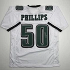 Autographed/Signed Jaelan Phillips Philadelphia White Football Jersey PSA COA