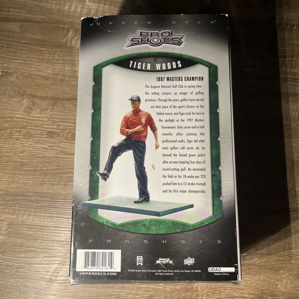 Tiger Woods Pro Shots Upper Deck 1997 Masters Champion PGA Golf con tarjeta NUEVO Foto 3 de 4