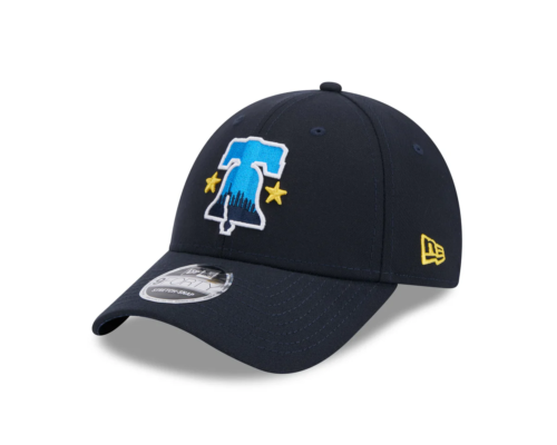 Men's Philadelphia Phillies New Era Navy 2024 City Connect 9Forty Hat MLB Cap - Afbeelding 1 van 4