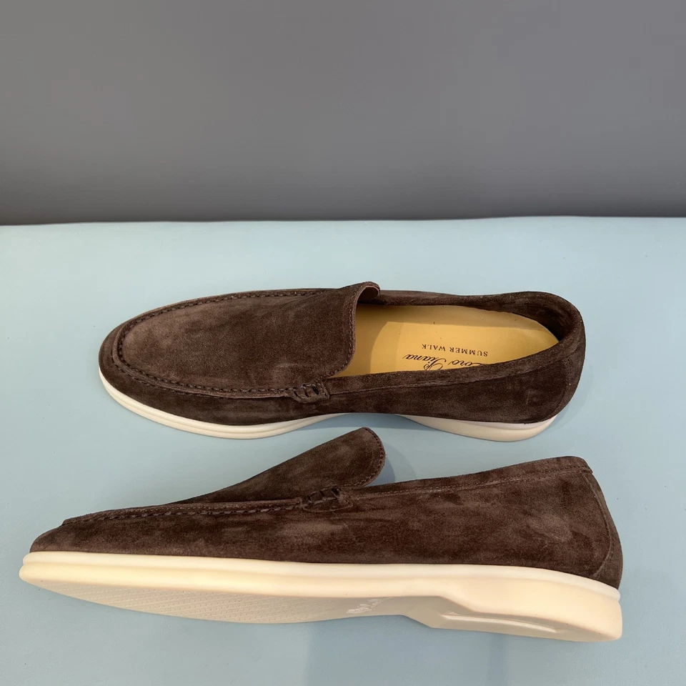 2025 Summer Mens Suede Loafers Shoes All Size in Stock Slip on Shoes Business - Image 2 of 4