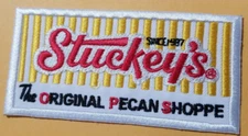 Embroidered Stuckey's The Original Pecan Shoppe Patch approx 1.75x3.75"