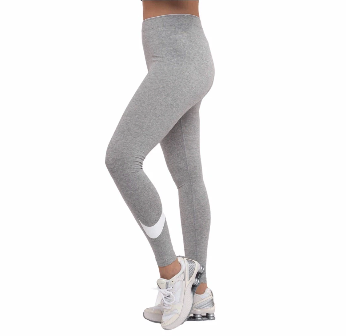 NWT Nike Legging Training Tight Fit Mid Rise Light Gray 815997-063 Size XS