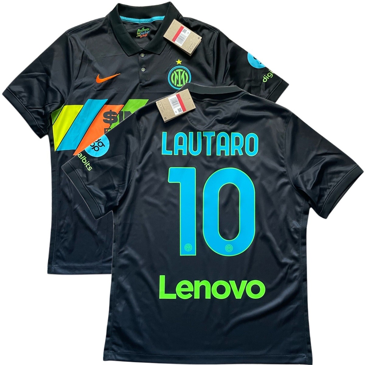 インテル・ミラノ LAUTARO 10番 ユニフォームLサイズ 2019/20 Inter Milan Home Jersey #10 Lautaro Martinez Medium
