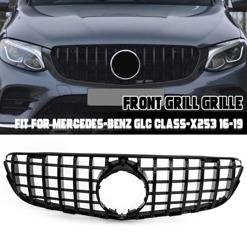 Front Grille Fits Mercedes Benz GLC X253 GLC300 GLC350 GT 2015-2019 Black Grill - Foto 2 di 15