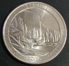 2010-D Yosemite National Park Quarter AU+