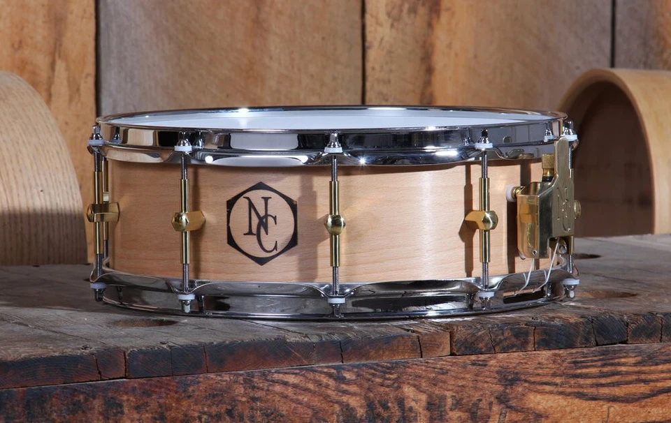 Noble & Cooley 14x4.5" Zoll Solid Snare Drum Beech Natural One Piece USA Buche